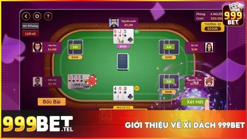 999BET thường xuyên có các chương trình khuyến mãi hấp dẫn dành riêng cho Xì Dách, giúp người chơi tăng thêm cơ hội chiến thắng.