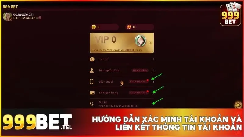 Hướng dẫn xác minh tài khoản cho người chơi mới