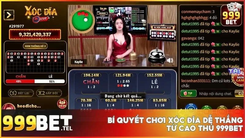 Xóc đĩa livestream tại nhà cái 999BET - Trải nghiệm cá cược đỉnh cao 5 Quan sát, tính toán và kiểm soát cảm xúc để gia tăng tỷ lệ thắng
