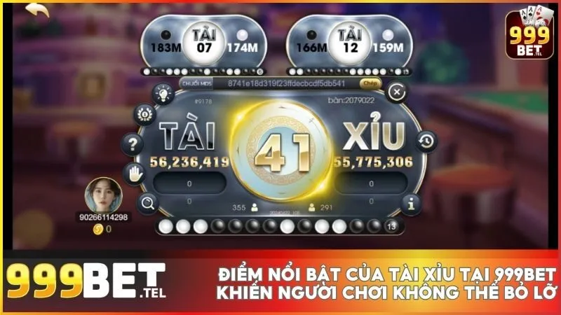 Tài xỉu tại nhà cái 999BET - Chơi dễ dàng, thắng lớn với chiến thuật thông minh 2 Tài xỉu tại 999BET mang đến trải nghiệm giải trí chuyên nghiệp với nhiều tùy chọn cược, hỗ trợ kiểm tra kết quả MD5 công bằng.