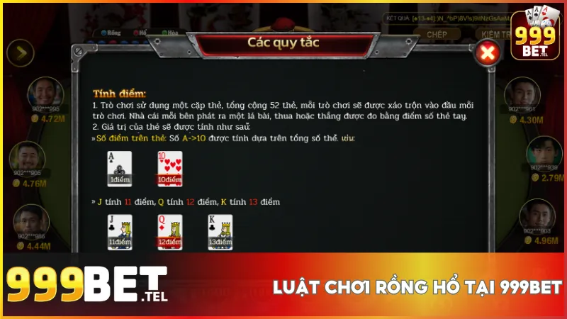 Chỉ cần chọn Rồng, Hổ hoặc Hòa, so điểm bài để thắng