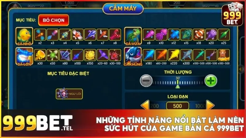 Trải nghiệm game bắn cá 999BET với đồ họa sống động, săn thưởng siêu khủng 4 Những tính năng nổi bật giúp game bắn cá 999BET trở thành lựa chọn hàng đầu