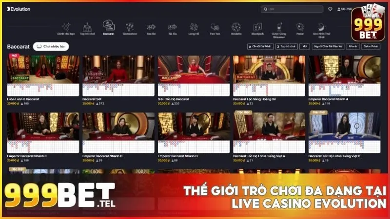 Tận hưởng Baccarat, Blackjack, Roulette, Tài Xỉu và nhiều game show độc đáo với trải nghiệm đỉnh cao