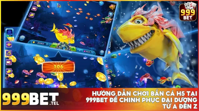 Chơi bắn cá H5 tại 999bet chỉ cần vài bước đơn giản là bạn đã có thể bắt đầu hành trình săn cá rinh thưởng hấp dẫn